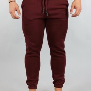 RAWGEAR Burgundy Fleece Jogger Sweatpants – Men’s Large – NWT